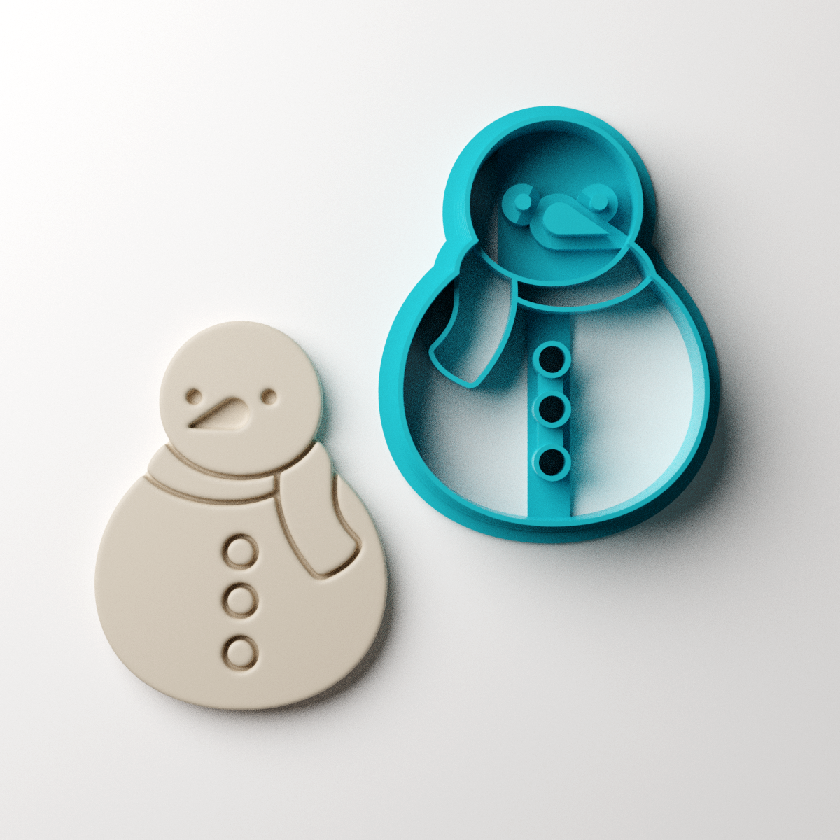 Snowman Clay Cutter Claylab